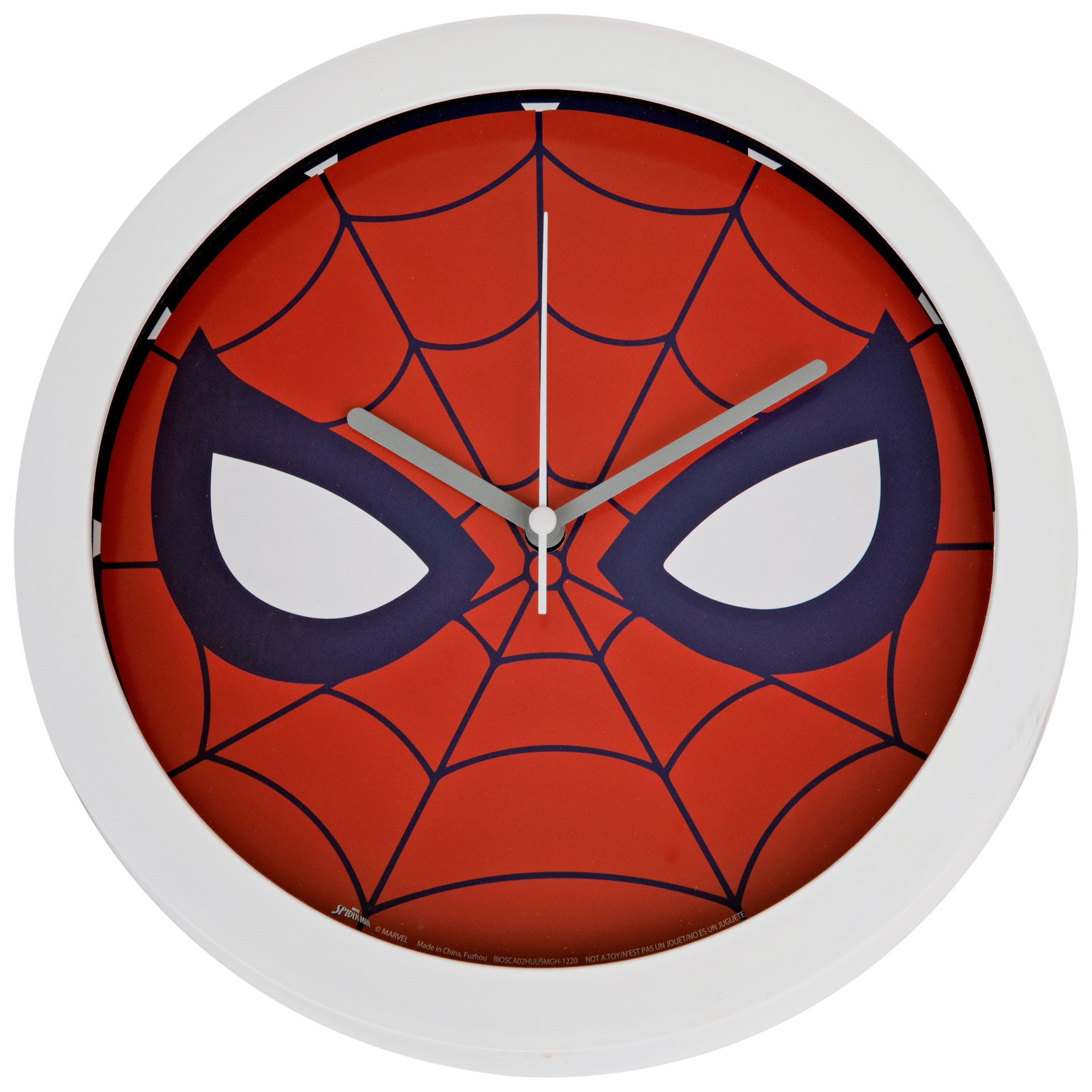 91㎝　1997年 SPIDER-MAN ウォールクロック 壁掛け時計 マーベル Marvel Comics Spider-Man Face Symbol Character 9 3/4